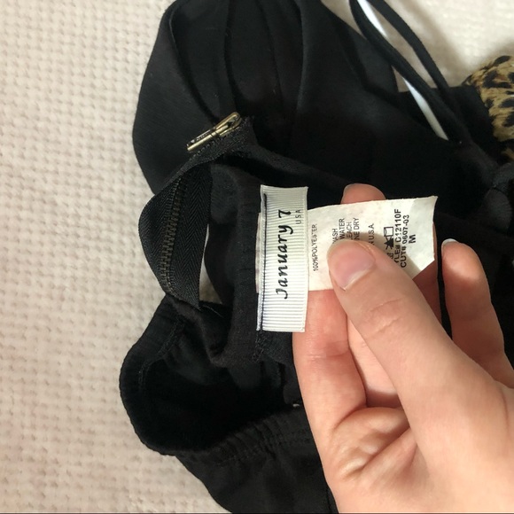 Black and cheetah dress - Picture 3 of 4